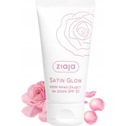Ziaja Satin Glow Nawilżający Krem Do Twarzy Na Dzień SPF30 Płatki Róży 50ml