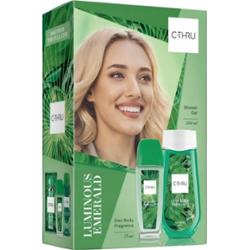 C-Thru Luminous Emerald Zestaw Prezentowy Kosmetyków Damskich Żel + DNS