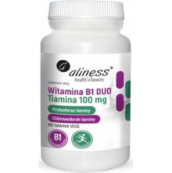 Aliness Witamina B1 Tiamina 100 mg Układ Nerwowy Serce Koncentracja 100 Tab