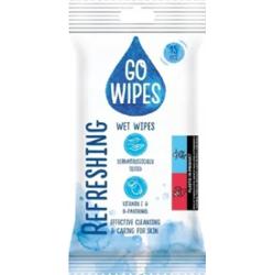 GoWipes Uniwersalne Odświeżające Chusteczki Nawilżane D-pantenol 15 Sztuk