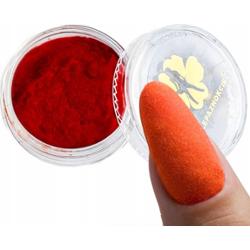 Flocked Effect Aksamit Zamszowy Pyłek Do Paznokci Manicure Zdobień Czerwony