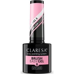 Claresa Easy Brush Gel Żel Do Paznokci w Pędzelku 6 Średni Róż Różowy 5g