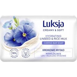 Luksja Creamy Soft Kremowe Mydło w Kostce Do Rąk Nawilżające Len 90g