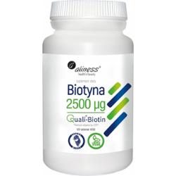Aliness Biotyna 2500mcg Suplement Diety Włosy Skóra Paznokcie 120 Kapsułek