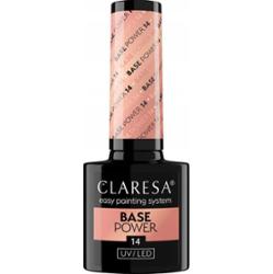 Claresa Base Power UV/LED Bezkwasowa Baza Hybrydowa Klasyczny Nude 14 5g
