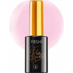 Yoshi Baza Hybrydowa Fiber Base z Włóknem Szklanym No 6 Mleczny Róż 10ml