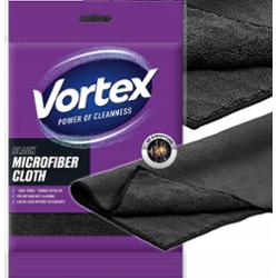 Vortex Semi Towel Black Ściereczka z Mikrofibry Czarna Uniwersalna 30×50cm