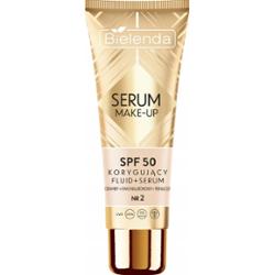 Bielenda Serum Make-Up Korygujący Fluid Podkład Do Twarzy SPF 50 nr 2 30g