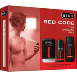 STR8 Red Code Zestaw Prezentowy z Kosmetykami Dla Mężczyzn ASL + Deo + Żel