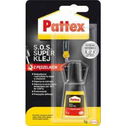 Pattex S.O.S. Super Klej Błyskawiczny Mocny Uniwersalny z Pędzelkiem 5g