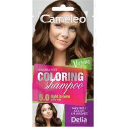 Delia Cameleo Szampon Koloryzujący 4-6 Myć Szamponetka 5.0 Jasny Brąz 40ml