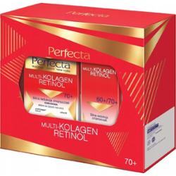 Perfecta MultiKolagen Retinol Zestaw Kosmetyków Krem Pod Oczy Do Twarzy 70+
