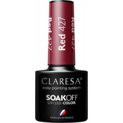 Claresa Lakier Hybrydowy Do Paznokci Czerwony Klasyczny Bordowy Red 427 5g