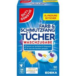 G&G Chusteczki Wyłapujące Kolor Do Prania Chronią Kolorowe Tkaniny 50 Sztuk