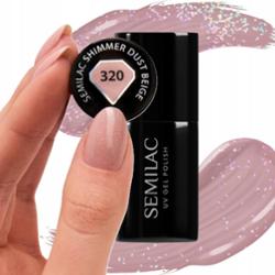 Semilac Lakier Hybrydowy 320 shimmer dust beige 7 ml