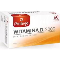 Protego Witamina D3 2000 Suplement Diety Zdrowe Kości Zęby 60 Kapsułek