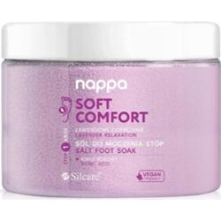 Silcare Nappa Soft Comfort Zmiękczająca Łagodząca Sól Do Stóp Lawenda 600g