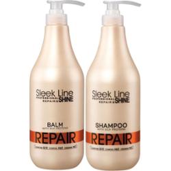 Stapiz Sleek Line  Repair Zestaw Szampon Odżywka 1L
