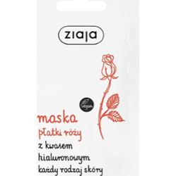 Ziaja Płatki Róży Przeciwzmarszczkowa Maska Do Twarzy Kwas Hialuronowy 7ml