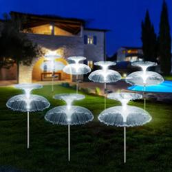 Lampa Solarna Wbijana Ogrodowa Meduza Oświetlenie Dekoracja 80cm 2 Sztuki