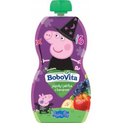Bobovita Deser Mus Owocowy Jagody i Jabłka z Bananem Po 6 Miesiącu 100g