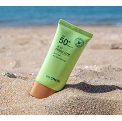 The Saem Jeju Fresh Aloe Sun Gel Lekki Krem Do Twarzy z Filtrem SPF 50 50g