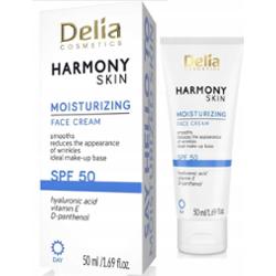 Delia Harmony Skin Nawilżający Krem z Filtrem SPF50 D-pantenol Wit E 50ml
