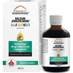 Bonifraterskie Balsam Jerozolimski Syrop Dla Dzieci 3+ Odporność 200ml