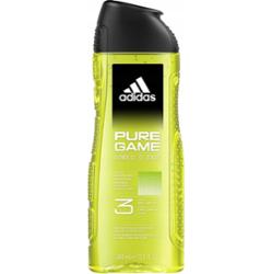 Adidas Pure Game Męski Żel Pod Prysznic 3w1 Do Ciała Włosów Twarzy 400ml