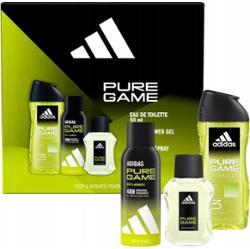 Adidas Pure Game Zestaw Prezentowy Kosmetyków Męskich EDT + DEO + Żel 3w1