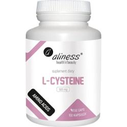Aliness L-Cysteine 500 mg Suplement Diety Naturalny Aminokwas 100 Tabletek