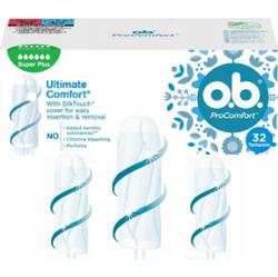 o.b. ProComfort Tampony Ultimate Comfort Super Plus Higieniczne 32 Sztuki