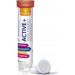Protego Active+ 100% Energy Suplement Diety Energia 20 Tabletek Musujących
