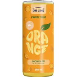 On Line Fruity Shot Odświeżający Żel Pod Prysznic Pomarańcza Wit C 390ml