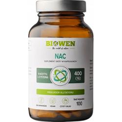 Biowen NAC N-Acetylo-L-Cysteina 400mg Suplement Diety Detoks 100 Kapsułek