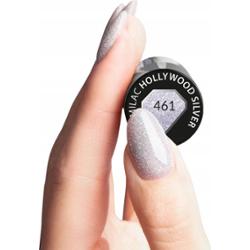 Semilac Lakier Hybrydowy Do Paznokci Manicure 461 Hollywood Silver 7ml