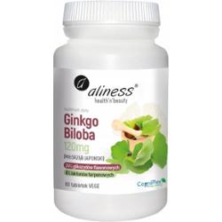 Aliness Ginkgo Biloba Miłorząb Japoński 120mg Suplement Diety 60 Kapsułek