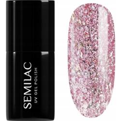 Semilac Lakier Hybrydowy Do Paznokci Manicure 293 Rose Gold Shimmer 7ml