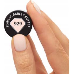 Semilac Lakier Hybrydowy Do Paznokci Manicure Beżowy 929 Barely Butter 7ml