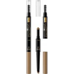 Eveline Brow Styler Kredka Do Brwi z Gąbeczką Szczoteczką 01 Medium Brown