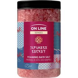 On Line Senses Japanese Secret Pieniąca Sól Do Kąpieli Gorzka Wiśnia 480g