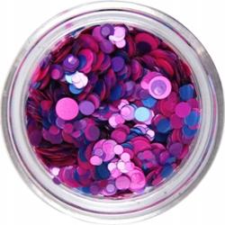 Claresa Kolorowy Pyłek Do Paznokci Hybrydowych Zdobień Confetti 6 Pink