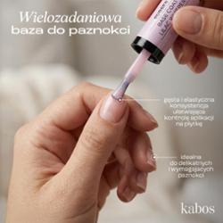 Kolorowa baza hybrydowa Kabos Gelstudio Rubber Base Coat Soft Rose 10 ml