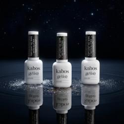 Top Hybrydowy z drobinkami Kabos Gelike Top Coat No Wipe Supernova 10 ml