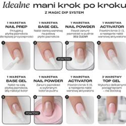 Kolekcja pudrów do manicure tytanowego Kabos MDS - Różowe