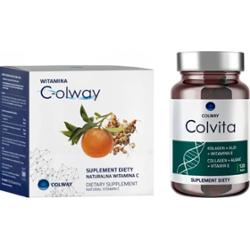 Kolagen COLVITA 120 kaps. + Witamina C-olway 100 kaps. - Zestaw