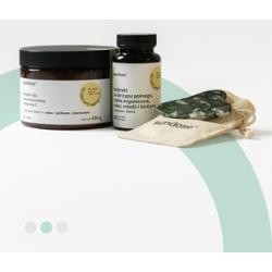 Zestaw Prezentowy Zielony z Kolagenem i Kamieniem Gua Sha