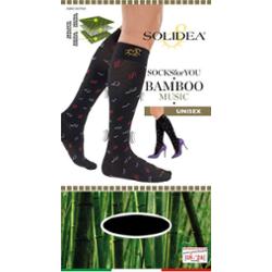 Solidea Skarpetki For You Bamboo Music Podkolanówki 18 24 mmhg 3L Czarne