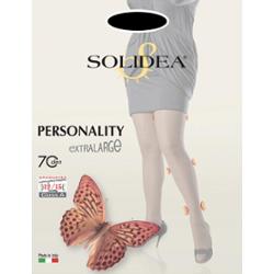 Solidea Eleganckie rajstopy uciskowe Personality 70 Den 12 15 mmHg 4XXL czarne