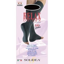 Solidea Podkolanówki Relax 140 Den Open Toe 18 23mmHg 5XXL Niebieskie